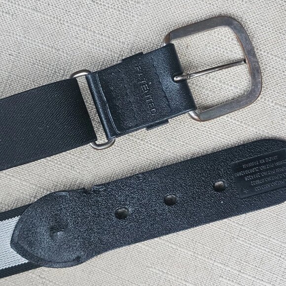 Adidas Boys Belt Black Stretched Waistband Sport Belt Pin Buckle Size adjustable - Picture 2 of 12